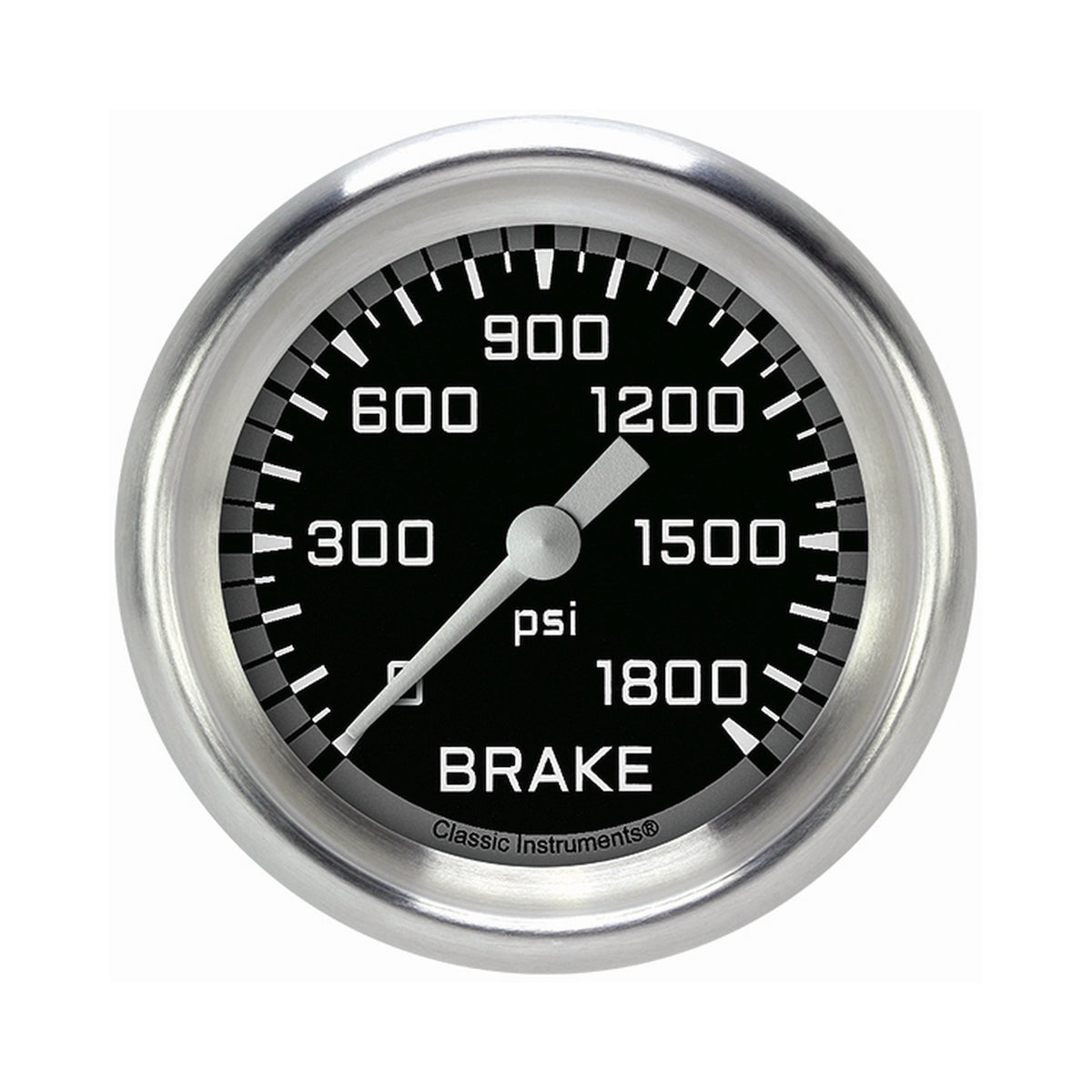 Classic Instruments Autocross Gray 2-5/8" Brake Pressure Gauge - AX367GAPF