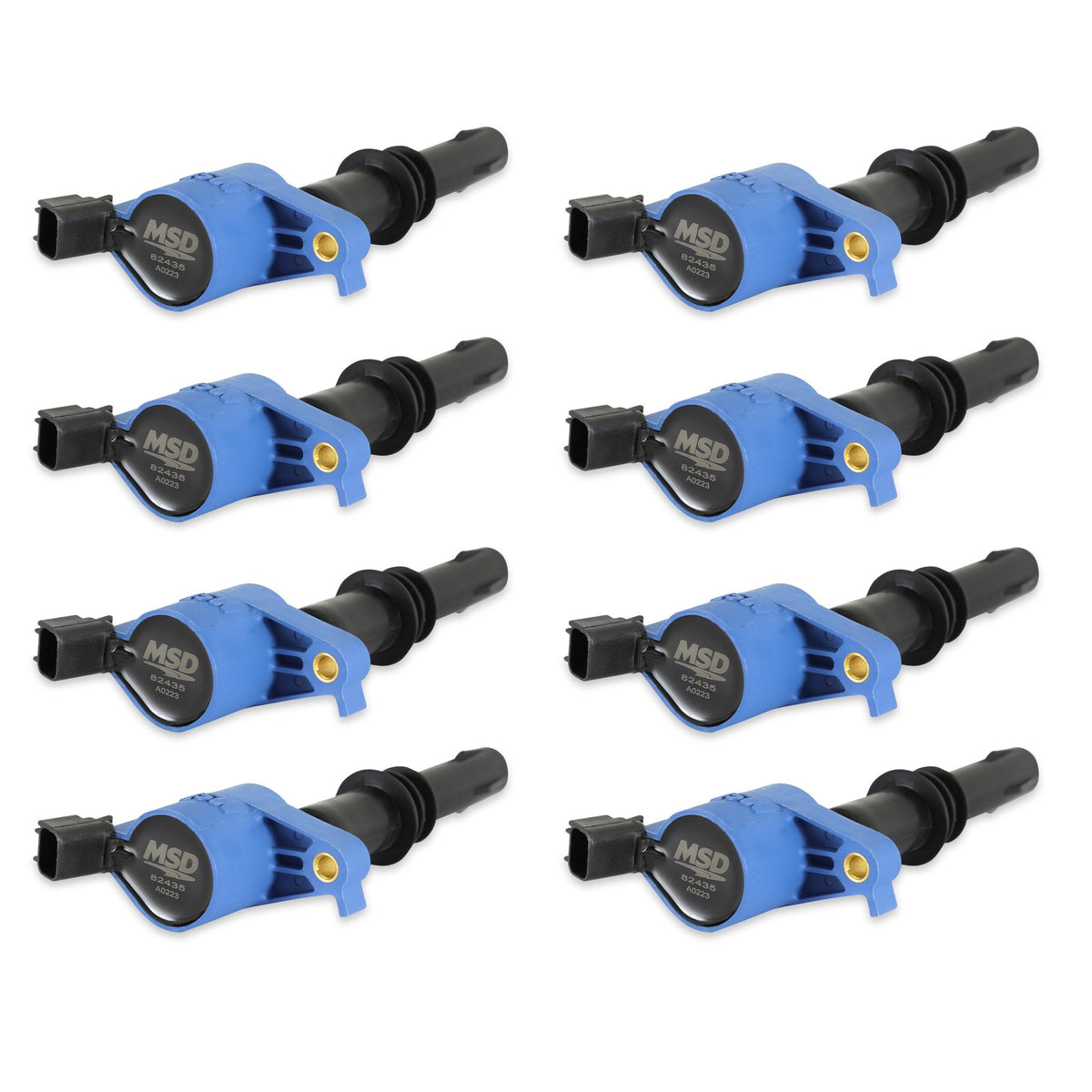 MSD Ignition Coil - Blaster - Ford 3-Valve V8 - Blue - 8-Pack - 824385