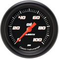 Classic Instruments Velocity Black 2-5/8" Oil Pressure Gauge - VS381BBPF