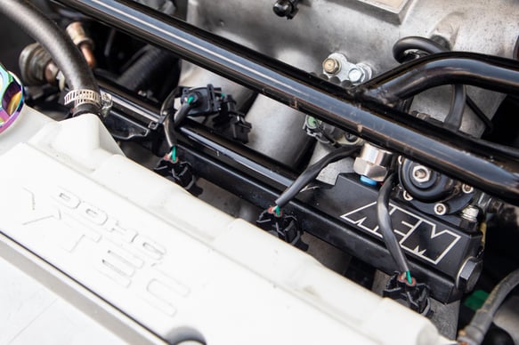 AEM High Volume Fuel Rail - Acura B18/B-Series - Black - 25-100BK