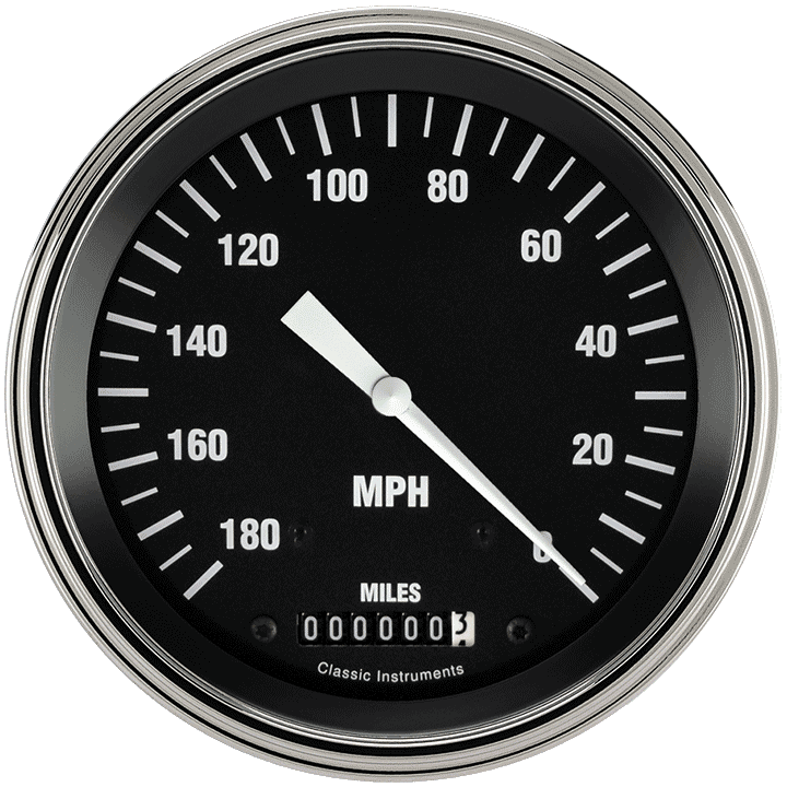 Classic Instruments Hot Rod 4-5/8" Speedometer Gauge - HC56SLF