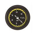 Classic Instruments Autocross Yellow 2-1/8" Fuel Pressure Gauge (15 PSI) - AX145YBLF