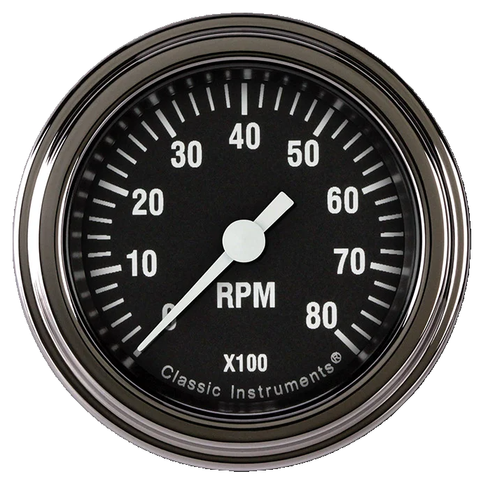 Classic Instruments Hot Rod 2-1/8" Tachometer Gauge - HR183SLF