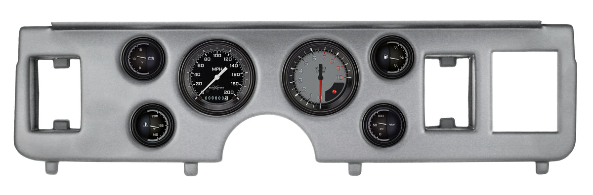 Classic Instruments 1979-86 Mustang AutoCross Gray 6 Gauge Set Ford - CDMU79AXG01BA