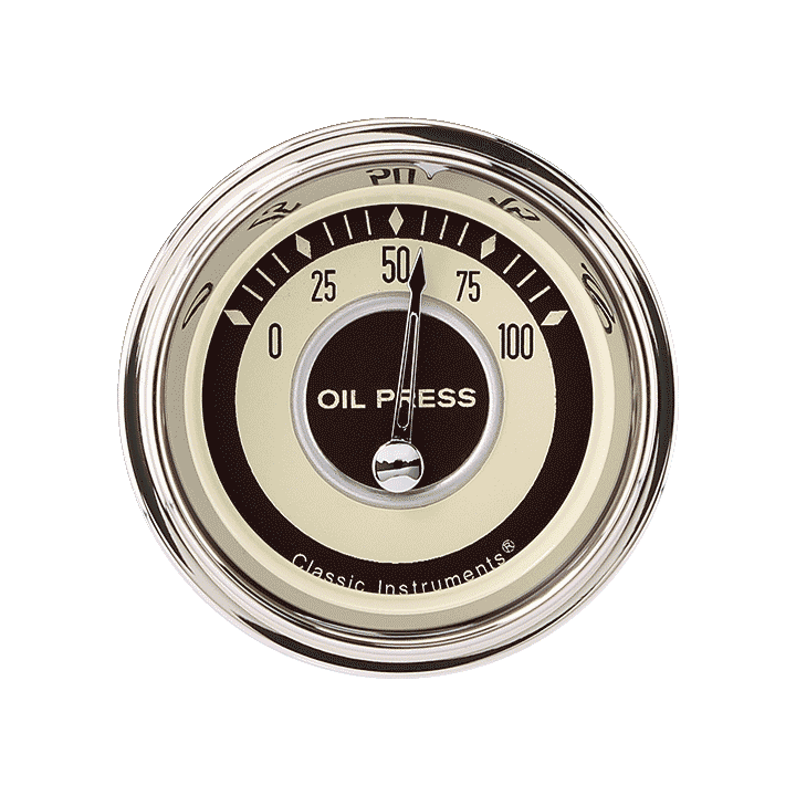Classic Instruments Nostalgia VT 2-1/8" Oil Pressure Gauge - NT81SLF