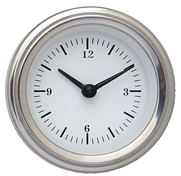 Classic Instruments White Hot 2-1/8" Clock W/Reset - WH90SLC