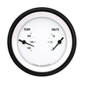 Classic Instruments White Hot 3" Dual - Temperature & Volt Gauge - WH74BLF