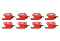 MSD Ignition Coil - Pro Power Series - GM LS2/LS7 Engines - Red - 8-Pack - 82878