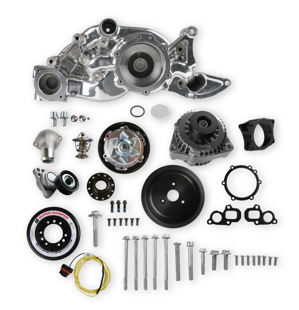 Holley Premium Mid-Mount Race Accessory System - Polished Finish - 20-202P