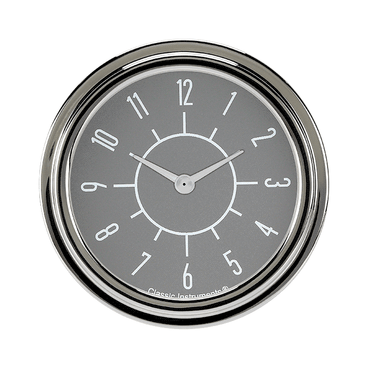 Classic Instruments 6-Pack Matching Gray 2-5/8" Clock - SX92GSLF