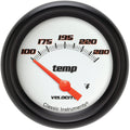 Classic Instruments Velocity White 2-5/8" Short Sweep Water Temp Gauge - VS226WBPF-02