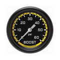 Classic Instruments Autocross Yellow 2-5/8" Boost Gauge (60 PSI) - AX343YBPF