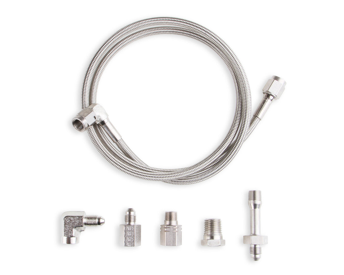 Earl’s Oil Pressure Gauge Installation Kit - Fits Most Engines w/ 72" Long Hose - 968803-72ERL
