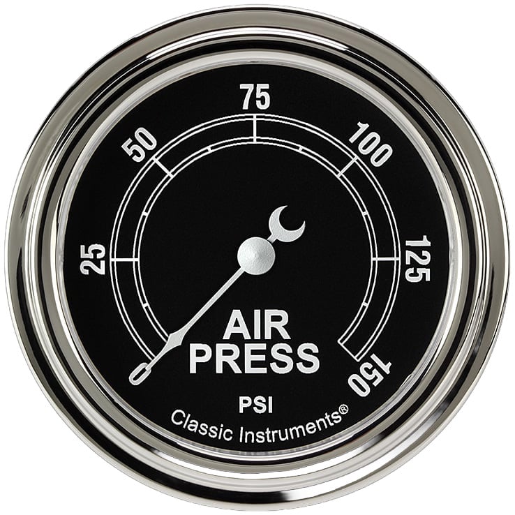 Classic Instruments Traditional 2-5/8" Air Pressure Gauge - TR318SLF