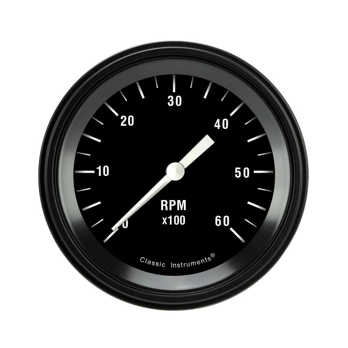 Classic Instruments Hot Rod 3" Tachometer Gauge (6000 RPM) - HR60BLF