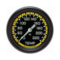 Classic Instruments Autocross Yellow 2-5/8" Stock Eliminator Temp Gauge - AX329YBPF