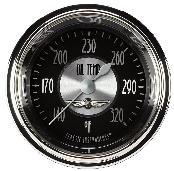 Classic Instruments All American Tradition 2-1/8" Oil Temperature Gauge - AT128SHC