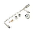Mr. Gasket Fuel Line Kit with Gauge & Fittings - Chrome - 1559