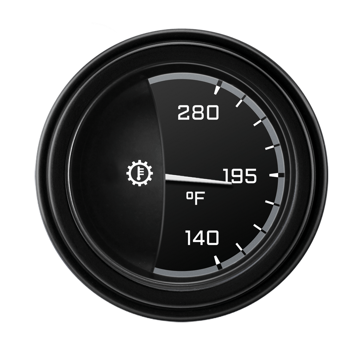 Classic Instruments AutoCross Gray 2-1/8" Transmission Temperature Gauge - AX27GBLF