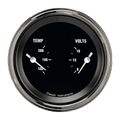 Classic Instruments Hot Rod 3-3/8" Temperature & Volt Dual Gauge - HR74SLF