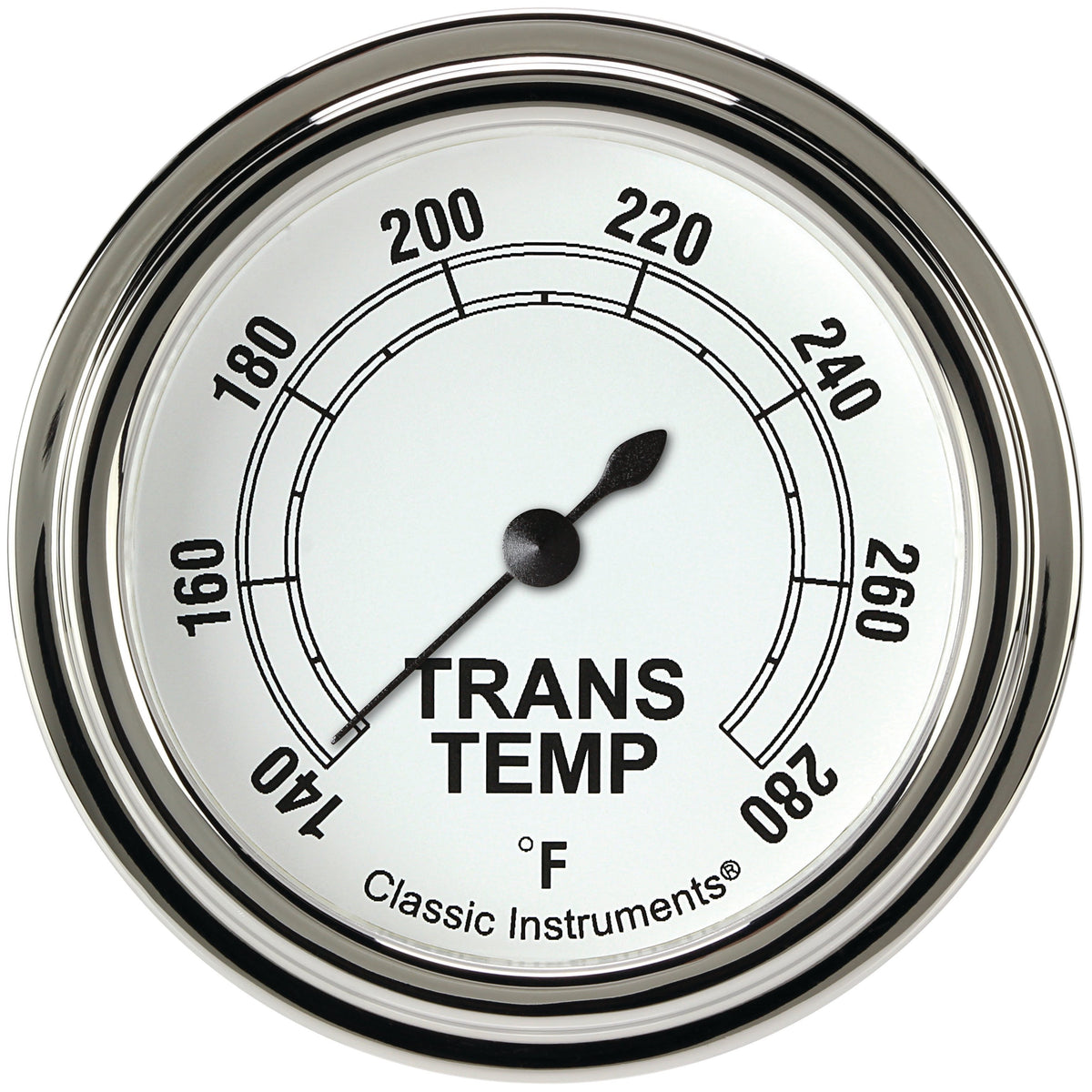 Classic Instruments Classic White 2-5/8" Transmission Temperature Gauge - CW327SLF