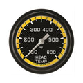 Classic Instruments Autocross Yellow 2-5/8" Cylinder Head Tempature Gauge - AX397YBLF