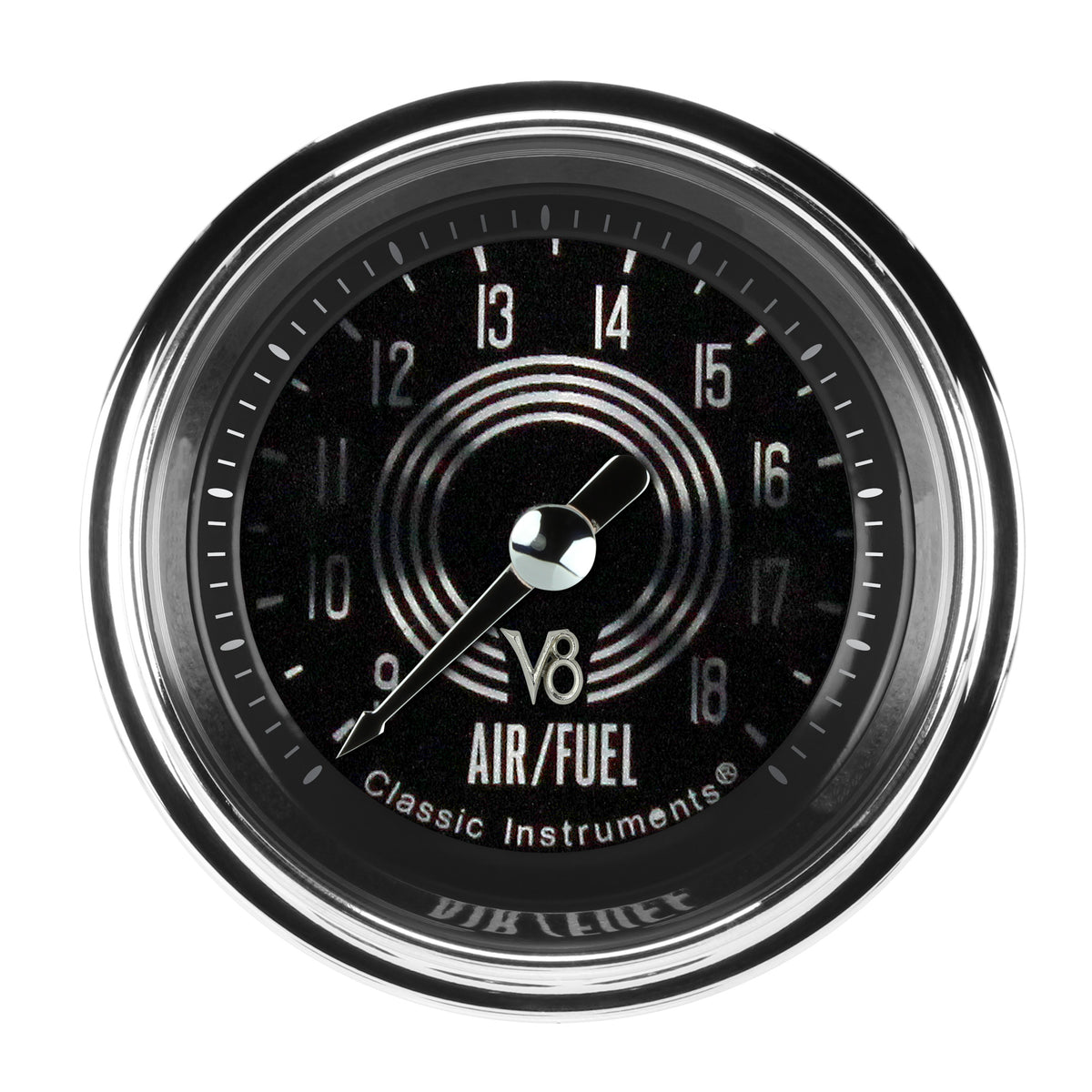 Classic Instruments V8 Speedster 2-1/8" Air Fuel Ratio Gauge - V8SR194SHC