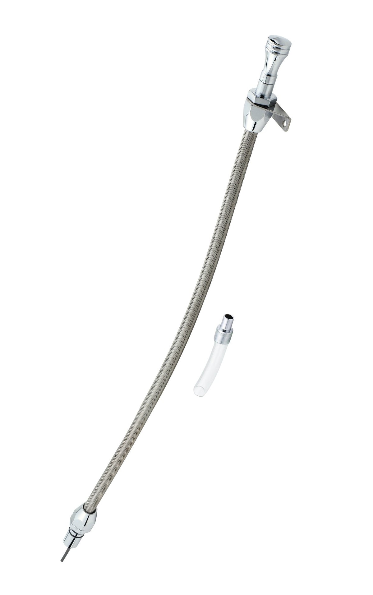 Mr. Gasket Automatic Transmission Dipstick & Tube - Braided Stainless Steel - 9703G