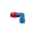 Earl’s 90 Degree Swivel-Seal® Hose End -10 AN - Red/Blue - Clamshell Package - 809010ERLP