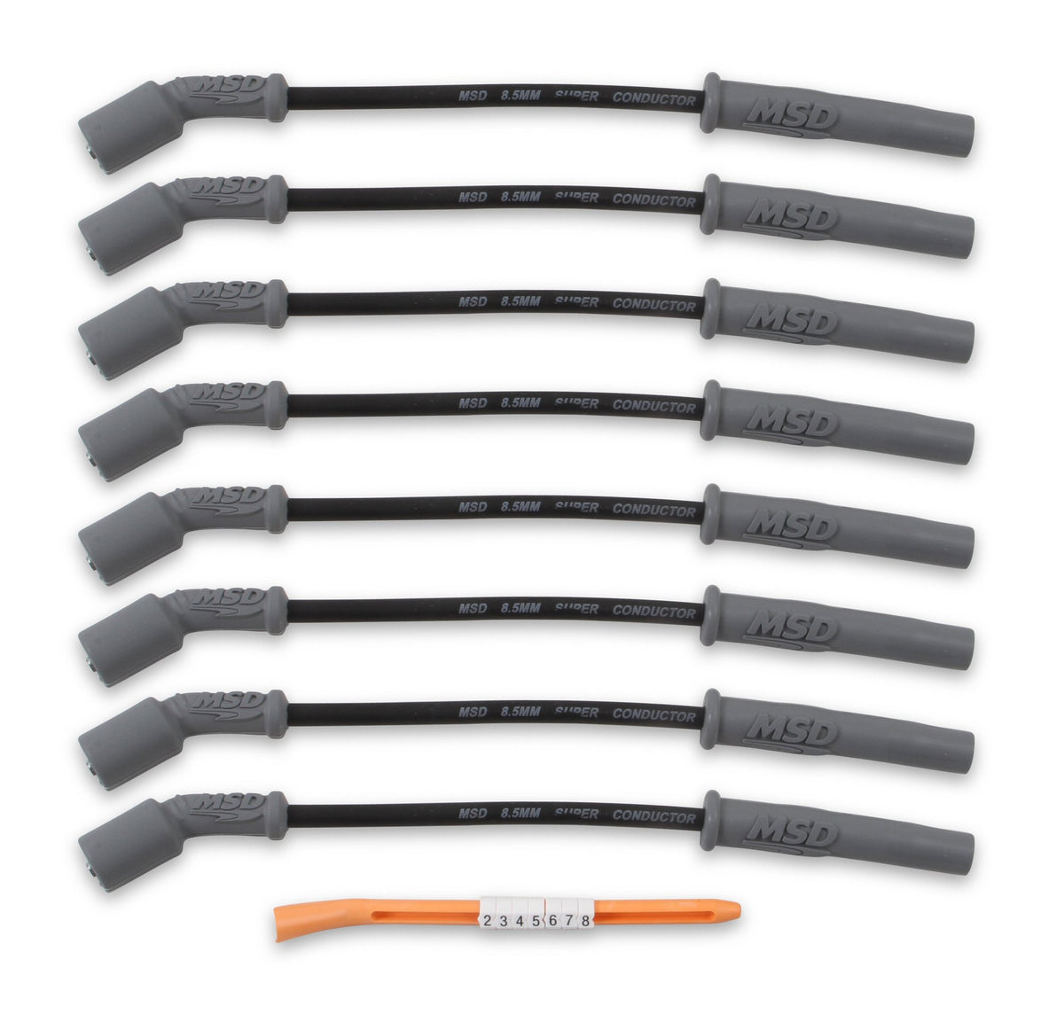 MSD Super Conductor Spark Plug Wire Set - 99-13 GM Truck & SUV - Black - 32823