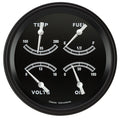Classic Instruments Traditional 5" Quad Gauge (240-33 Ohm) - TR75BLF