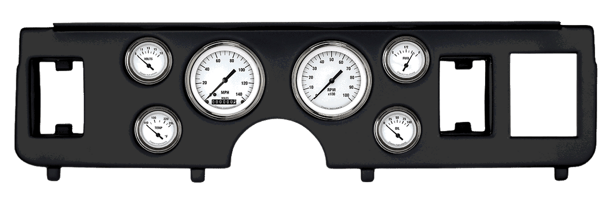 Classic Instruments White Hot Series Short Sweep Gauge Set - CDMU79WH01BL