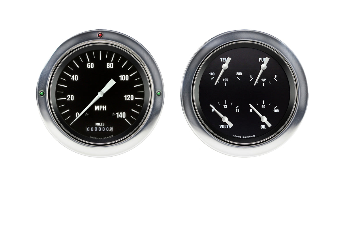 Classic Instruments 1954-55 Hot Rod Chevy Truck 5" Speed/Quad-LS - CT54HR52-LS
