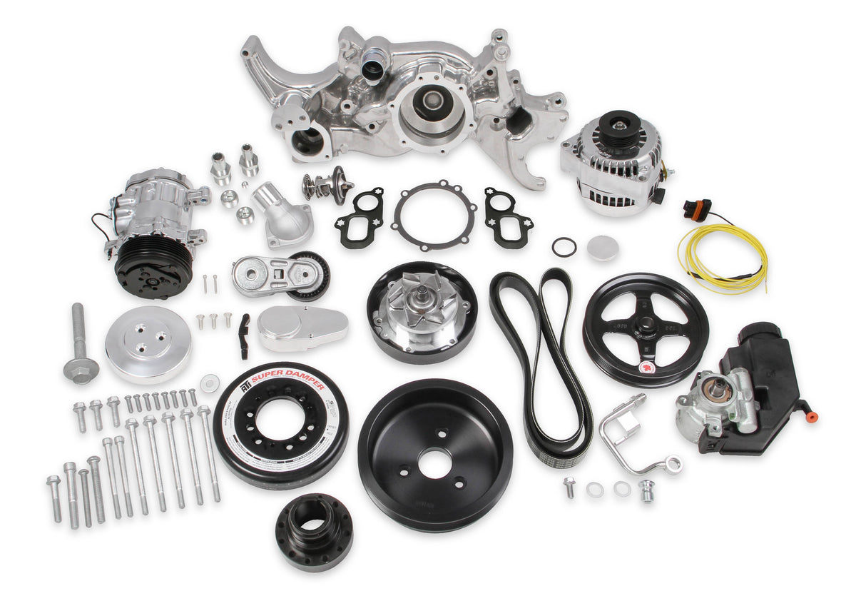 Holley Premium Mid-Mount Complete Accessory System
- Gen V LT Engines - SFI Certified Damper - Polished - 20-200P