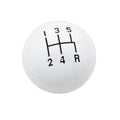 Mr. Gasket Shifter Knob - 5-Speed Pattern - White - 9619