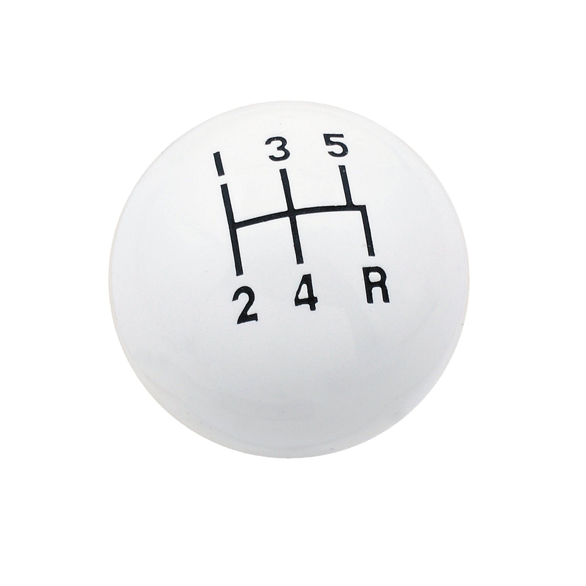 Mr. Gasket Shifter Knob - 5-Speed Pattern - White - 9619