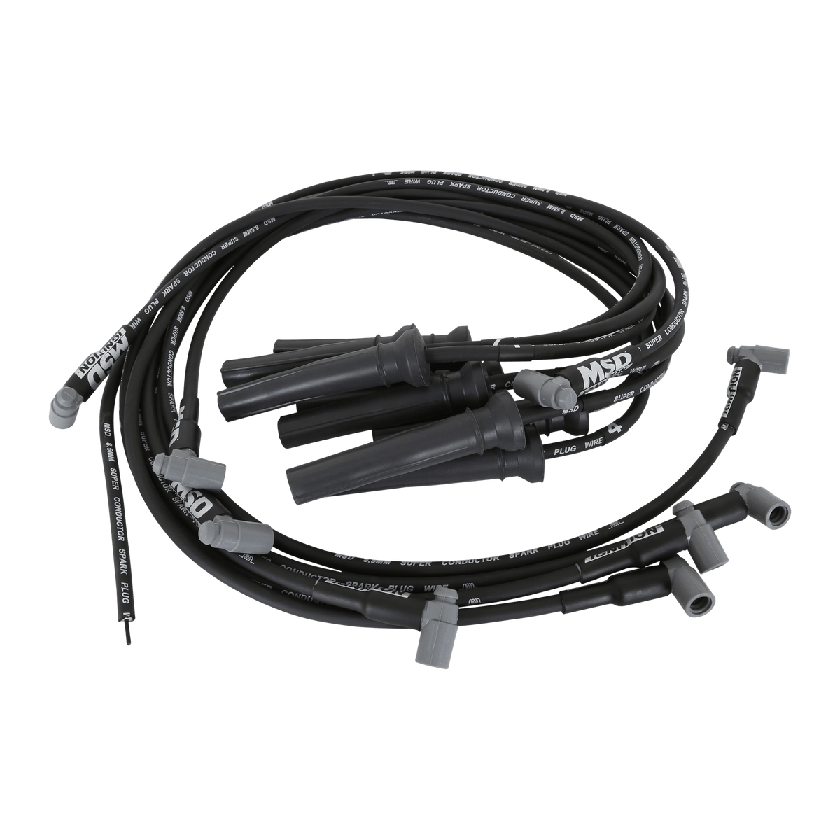 MSD Wire Set, Super Conductor, BB Chevy w/Front Drive & Pro Stock ZR1 Boots - 30843