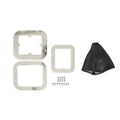 Hurst Billet Shifter Boot and Bezel - Rectangular - Polished Finish - 115000HST
