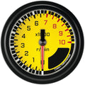 Classic Instruments AutoCross Yellow 2-5/8" Tachometer Gauge - AX383YBLF