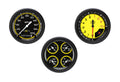 Classic Instruments AutoCross Yellow Three Gauge Set - AX03YBPF