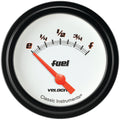 Classic Instruments Velocity White 2-5/8" Fuel Level Gauge - VS211WBLF