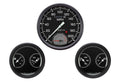 Classic Instruments AutoCross Gray 5" SpeedTach with Two 3" Dual Gauges - AX61GBPF