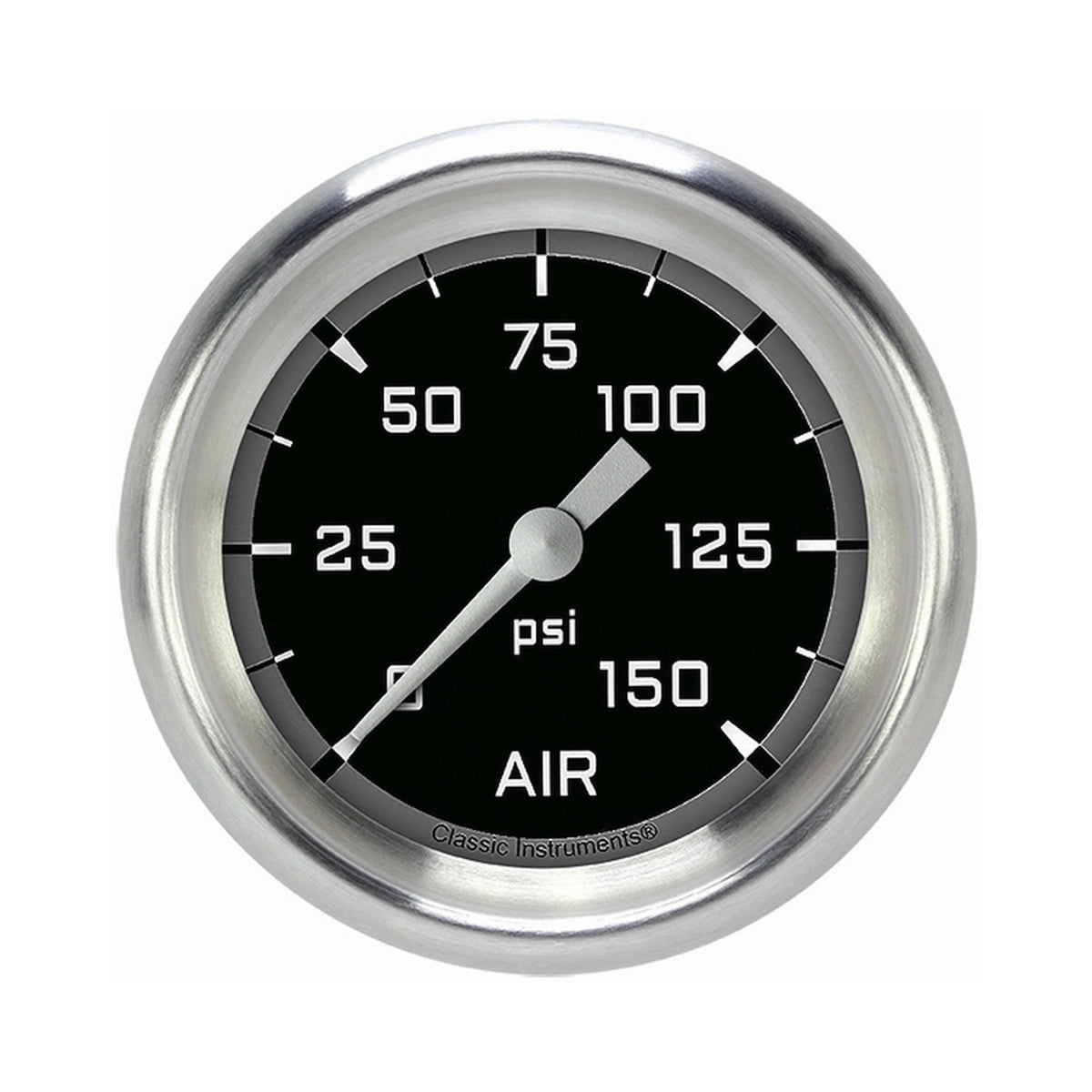 Classic Instruments Autocross Gray 2-5/8" Air Pressure Gauge - AX318GAPF