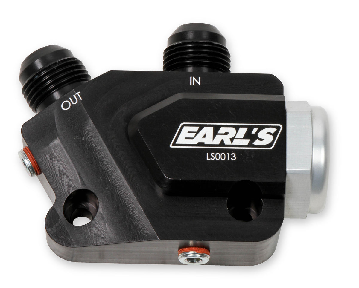 Earl’s LS Side Mount Oil Cooler Adapter - LS0013ERL