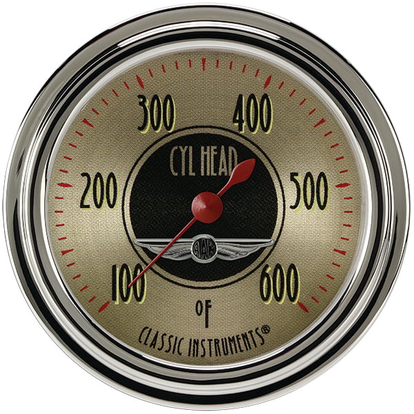 Classic Instruments All American Nickel 2-5/8" Cylinder Head Temp Gauge - AN397SLC