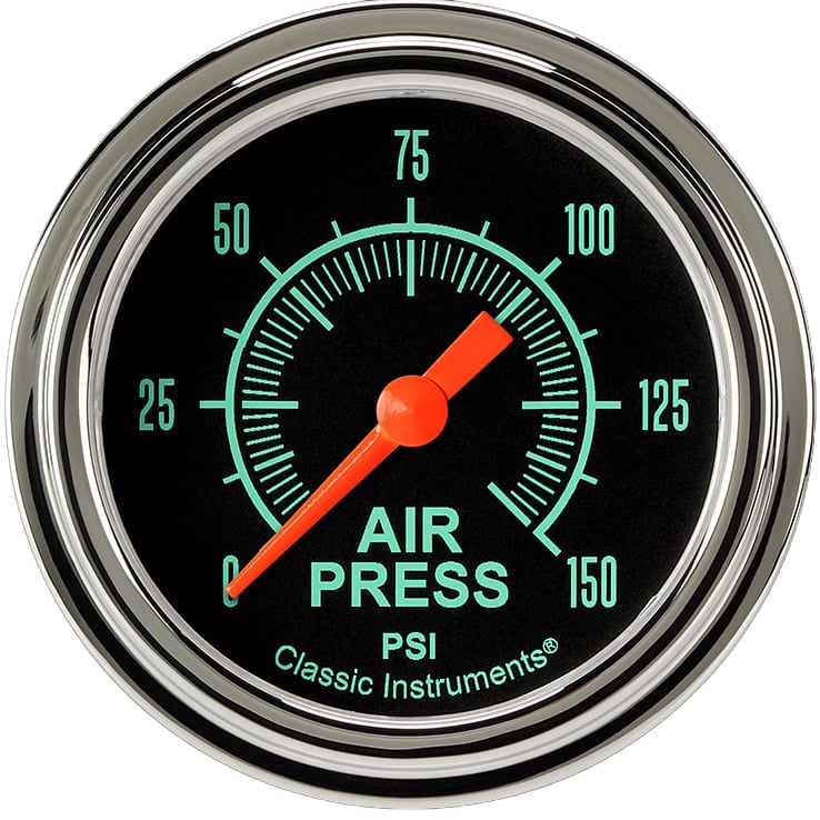 Classic Instruments G/Stock 2-5/8" Air Pressure Gauge - GS318SLF