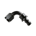Mr. Gasket -6 AN 90 Degree Push-On Hose Ends - Black - 209006-BL