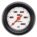 Classic Instruments Velocity White 2-1/8"  Oil Pressure Gauge (100 PSI) - VS181WBPF