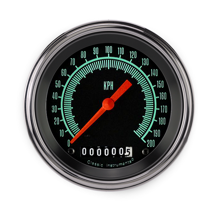 Classic Instruments G/Stock 3" Speedometer Gauge (200 KPH) - GS59SLC