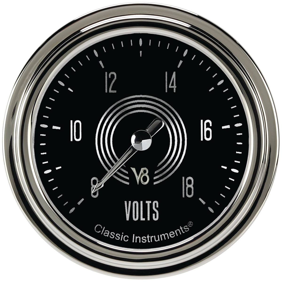 Classic Instruments V8 Speedster 2-5/8" Volt Gauge - V8SR330SLC